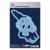 University Of North Carolina Tar Heels Home State North Carolina Shaped - Vinyl Sticker