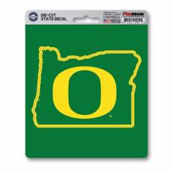 University Of Oregon Ducks Home State Oregon Shaped - Vinyl Sticker