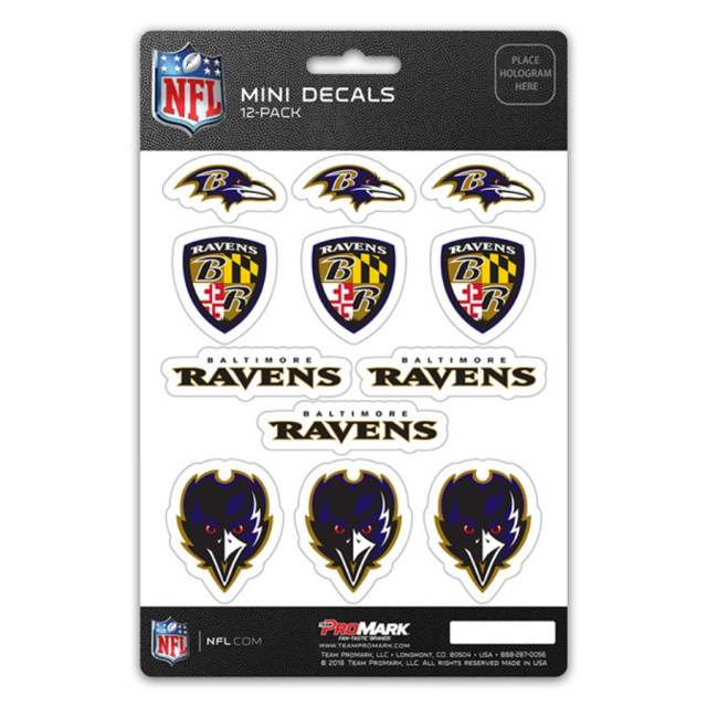 Baltimore Ravens 5x7 Multi Pack Decal Sheet