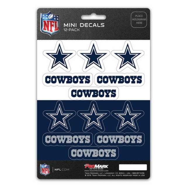 Dallas Cowboys 5x7 Multi Pack Decal Sheet