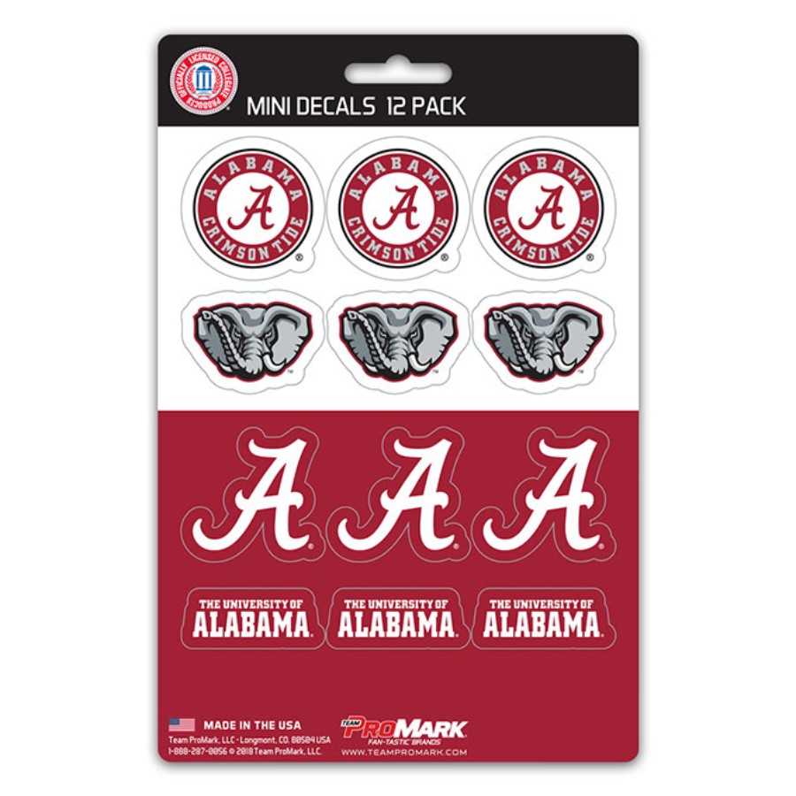 University of Alabama Crimson Tide - Set Of 12 Sticker Sheet at Sticker ...