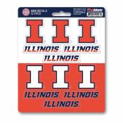 University Of Illinois Fighting Illini - Set Of 12 Sticker Sheet