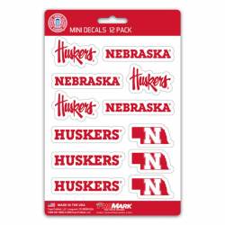 University Of Nebraska Cornhuskers - Set Of 12 Sticker Sheet