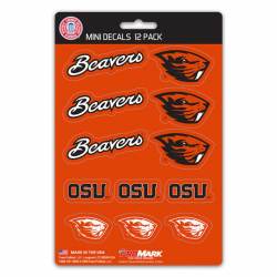 Oregon State University Beavers - Set Of 12 Sticker Sheet