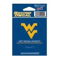 West Virginia University Mountaineers - 3x3 Round Vinyl Sticker