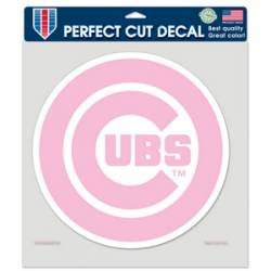 Chicago Cubs Pink - 8x8 Full Color Die Cut Decal