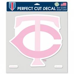 Minnesota Twins Pink - 8x8 Full Color Die Cut Decal