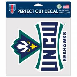 University Of North Carolina Wilmington Seahawks - 8x8 Full Color Die Cut Decal