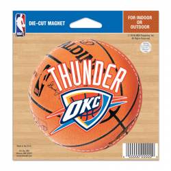 Oklahoma City Thunder - 4" Die Cut Logo Magnet