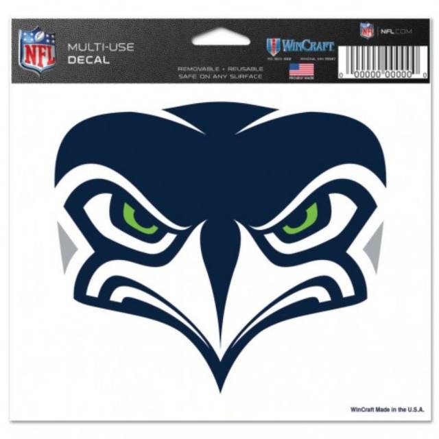 Seattle Seahawks Die Cut Color Auto Emblem - Throwback Logo