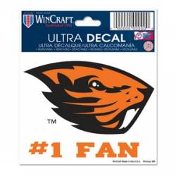 Oregon State University Beavers #1 Fan - 3x4 Ultra Decal