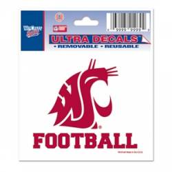 Washington State University Cougars Football - 3x4 Ultra Decal