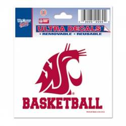 Washington State University Cougars Basketball - 3x4 Ultra Decal