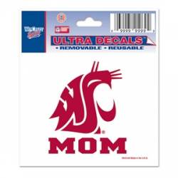 Washington State University Cougars Mom - 3x4 Ultra Decal