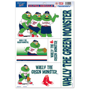 Boston Red Sox Mascot Wally The Green Monster - Set of 5 Ultra Decals