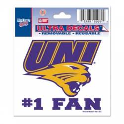 Northern Iowa University Panthers #1 Fan - 3x4 Ultra Decal