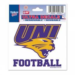 Northern Iowa University Panthers Football - 3x4 Ultra Decal