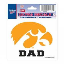 University Of Iowa Hawkeyes Dad - 3x4 Ultra Decal