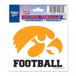 University Of Iowa Hawkeyes Football - 3x4 Ultra Decal