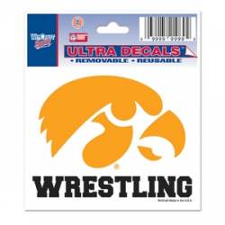 University Of Iowa Hawkeyes Wrestling - 3x4 Ultra Decal