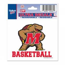 University Of Maryland Terrapins Basketball - 3x4 Ultra Decal