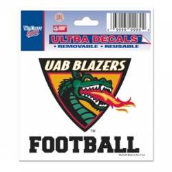 University Of Alabama At Birmingham Blazers Football - 3x4 Ultra Decal