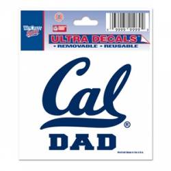 University Of California Golden Bears Dad - 3x4 Ultra Decal