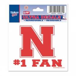 University Of Nebraska Cornhuskers #1 Fan - 3x4 Ultra Decal