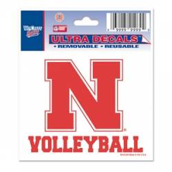 University Of Nebraska Cornhuskers Volleyball - 3x4 Ultra Decal