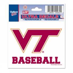 Virginia Tech Hokies Baseball - 3x4 Ultra Decal