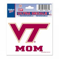 Virginia Tech Hokies Mom - 3x4 Ultra Decal
