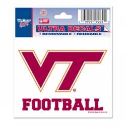 Virginia Tech Hokies Football - 3x4 Ultra Decal