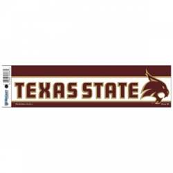 Texas State University Bobcats - 3x12 Bumper Sticker Strip