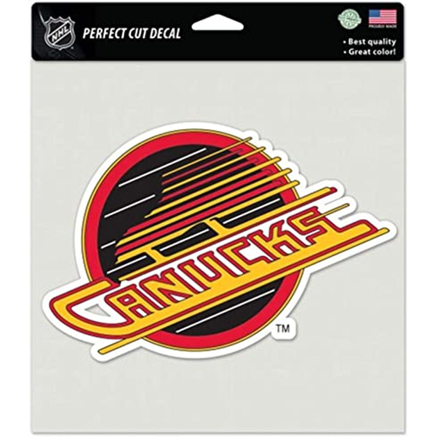 Vancouver Canucks Retro 8x8 Full Color Die Cut Decal at Sticker Shoppe