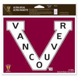 Vancouver Canucks Retro V Logo - 5x6 Ultra Decal