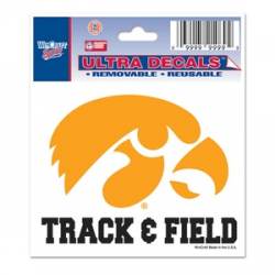 University Of Iowa Hawkeyes Track & Field - 3x4 Ultra Decal