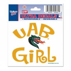 University Of Alabama At Birmingham Blazers Girl - 3x4 Ultra Decal