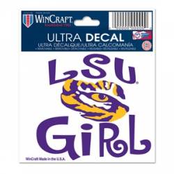 Louisiana State University LSU Tigers Girl - 3x4 Ultra Decal