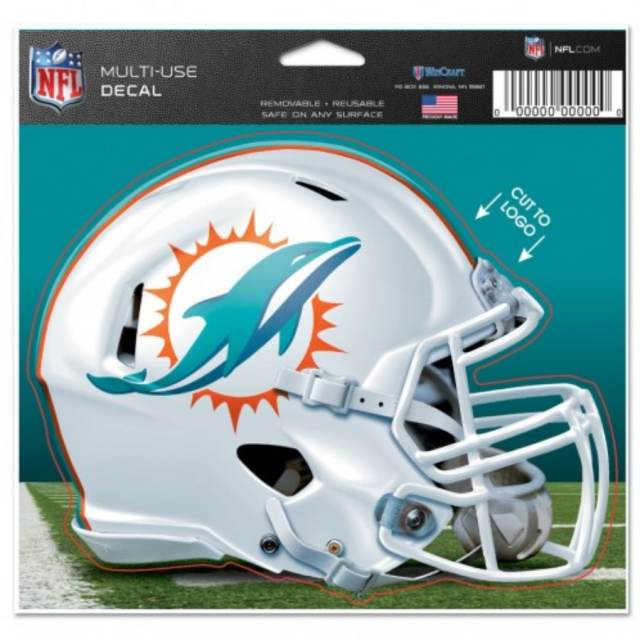 Miami Dolphins Decal Skull Logo 7X5 Sticker – THE 4TH QUARTER