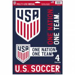 United States Soccer USA - Set Of 4 Ultra Decals