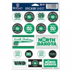 University Of North Dakota Fighting Sioux - 5x7 Sticker Sheet