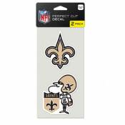 New Orleans Saints Retro - Set of Two 4x4 Die Cut Decals