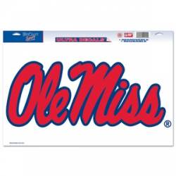 University Of Mississippi Ole Miss Rebels - 11x17 Ultra Decal