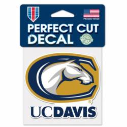 University Of California-Davis Aggies Logo - 4x4 Die Cut Decal