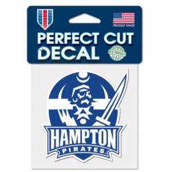 Hampton University Pirates - 4x4 Die Cut Decal