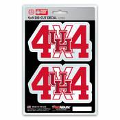 University Of Houston Cougars 4x4 Off Road - Set of 2 Sticker Sheet