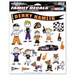 Denny Hamlin #11 - 8.5x11 Family Sticker Sheet