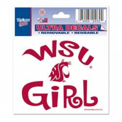 Washington State University Cougars Girl - 3x4 Ultra Decal