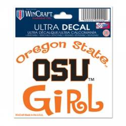 Oregon State University Beavers Girl - 3x4 Ultra Decal