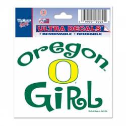 University Of Oregon Ducks Girl - 3x4 Ultra Decal